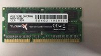 Turbox 4GB DDR3 1600MHz Notebook Ram   12800 CL11 PC3 1.35
